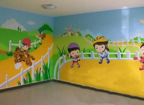  兴化幼儿园墙体彩绘制作流程及注意事项