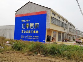  兴化农村墙体广告在不同形式上面展现的不同特色